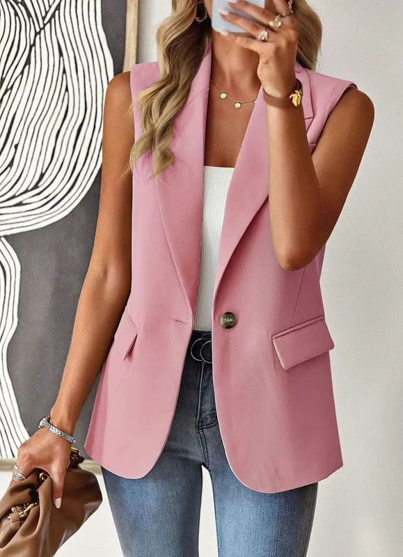 Sleeveless blazer sold by Charming Charlie product image thumbnail 4