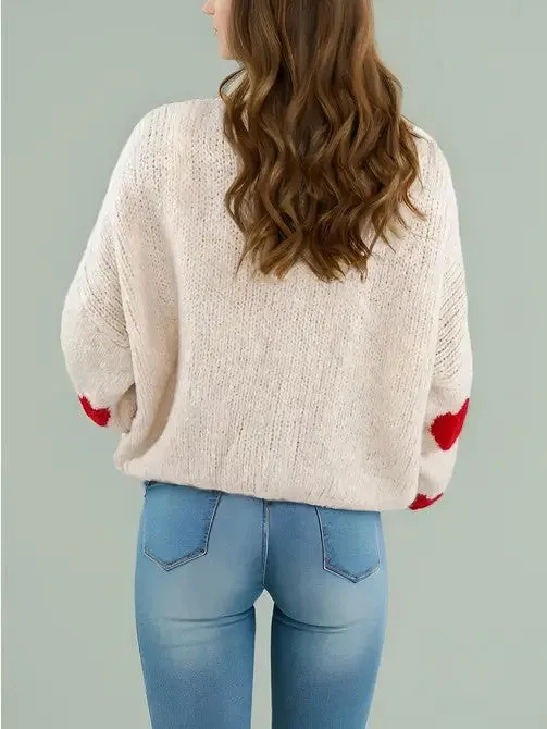 Front tie heart cardigan sold by Charming Charlie product image thumbnail 2