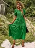 Smocked textured midi dress sold by Charming Charlie