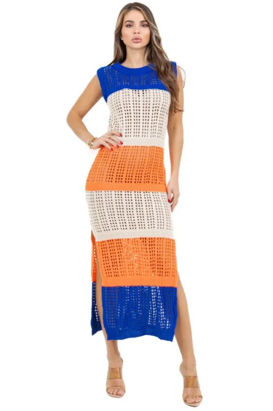 WOMEN FASHION CROCHET LONG MAXI DRESS sold by Charming Charlie
