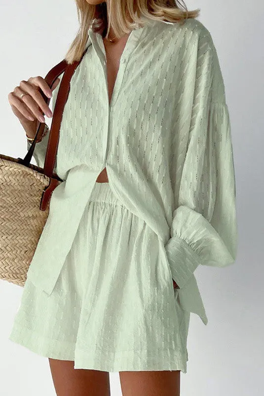 Two piece shorts set sold by Charming Charlie product image thumbnail 3