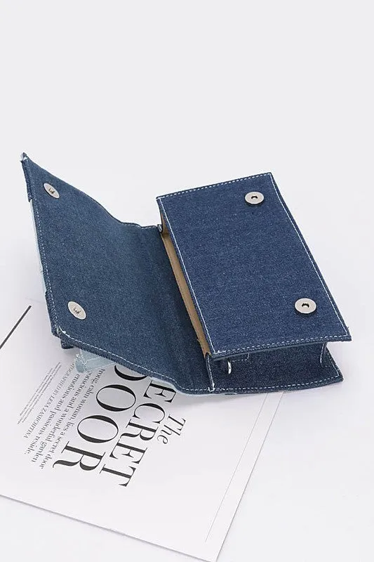 Mix Piecing Denim Crossbody Bag sold by Charming Charlie product image thumbnail 3