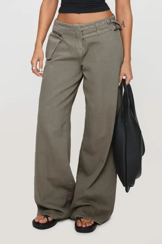 Wide Leg Jeans with Pockets sold by Charming Charlie