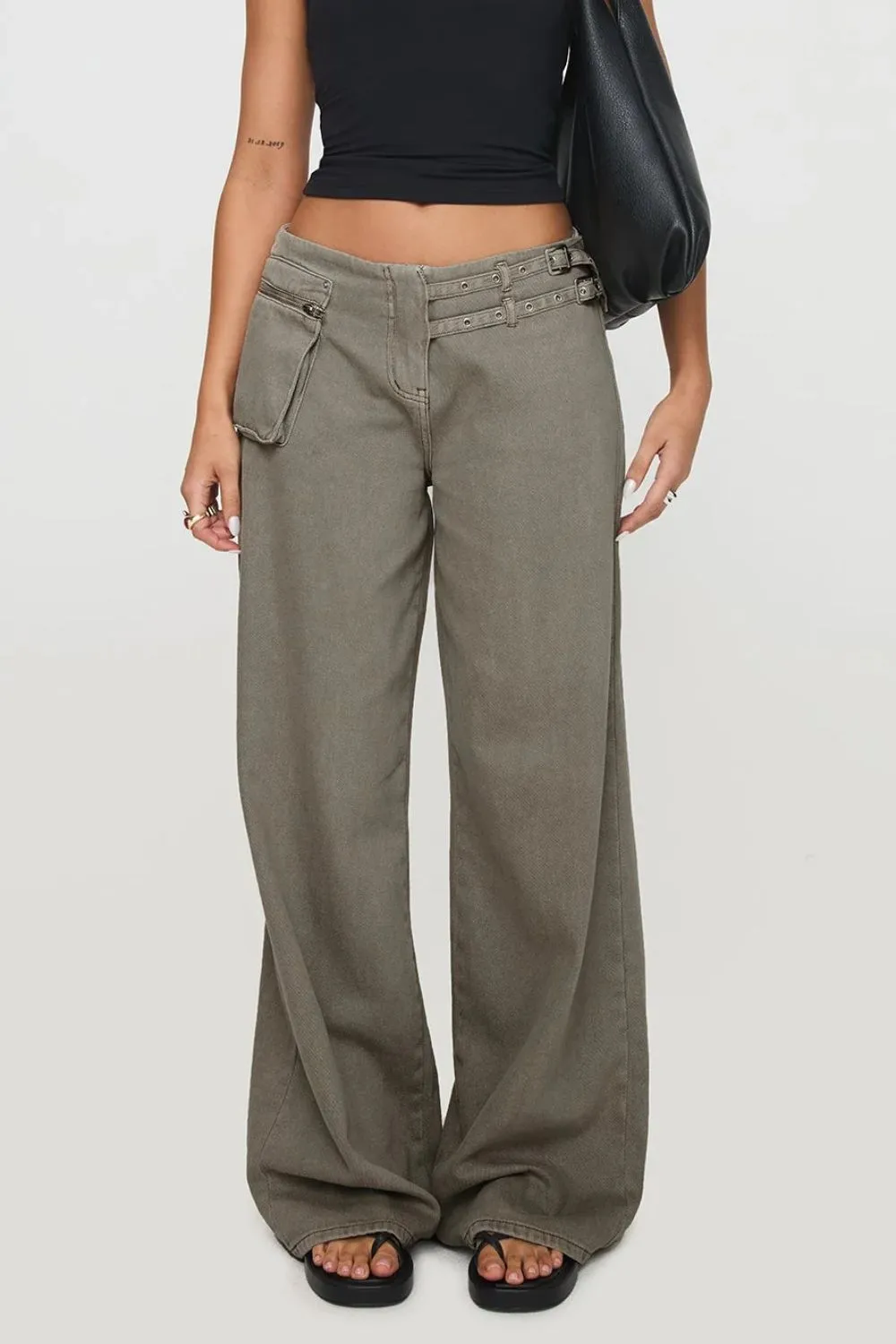 Wide Leg Jeans with Pockets sold by Charming Charlie product image thumbnail 2