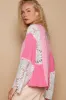 POL Lace Detail V-Neck Flare Sleeve Blouse sold by Charming Charlie