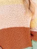 Color Block Round Neck Long Sleeve Sweater sold by Charming Charlie