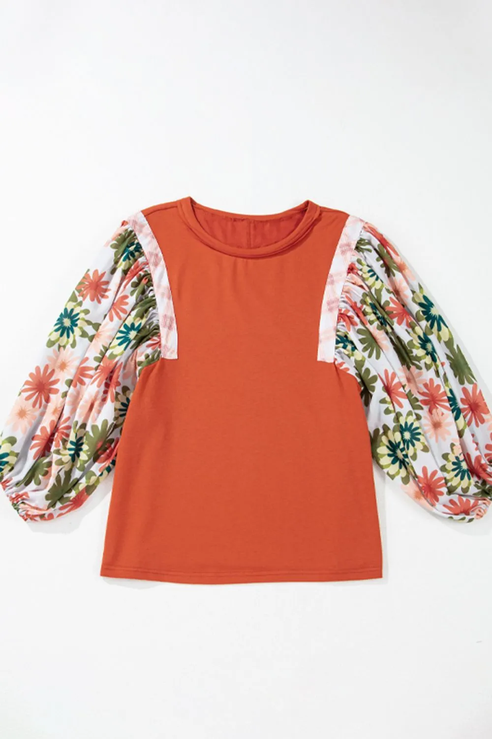 Printed Round Neck Balloon Sleeve Blouse sold by Charming Charlie product image thumbnail 5