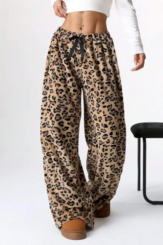 Leopard Wide Leg Pants sold by Charming Charlie