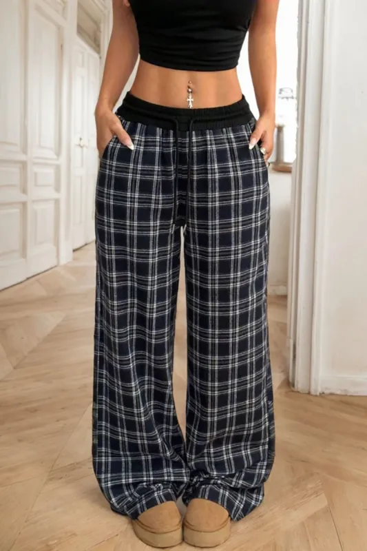 Plaid Wide Leg Pants sold by Charming Charlie