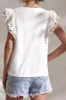 Oh Full Size Ruffled Round Neck Cap Sleeve Top sold by Charming Charlie