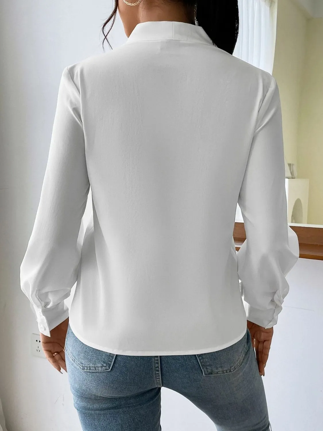 V Neck Long Sleeve Top sold by Charming Charlie product image thumbnail 2