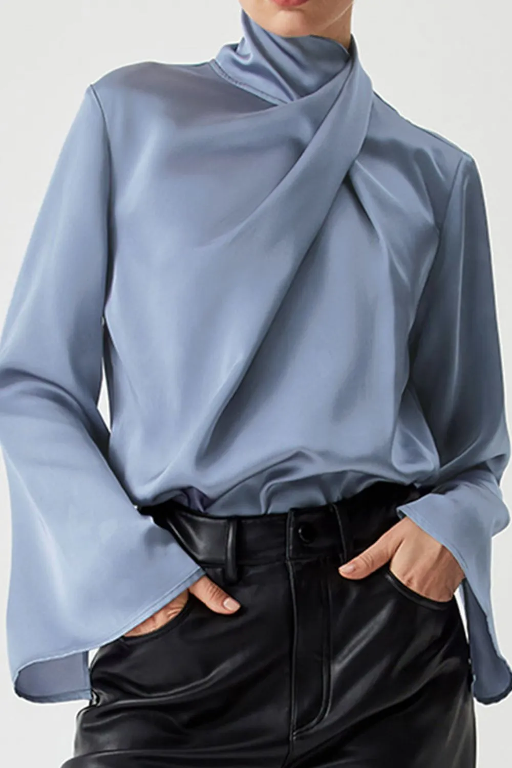 Cutout Turtleneck Long Sleeve Blouse sold by Charming Charlie