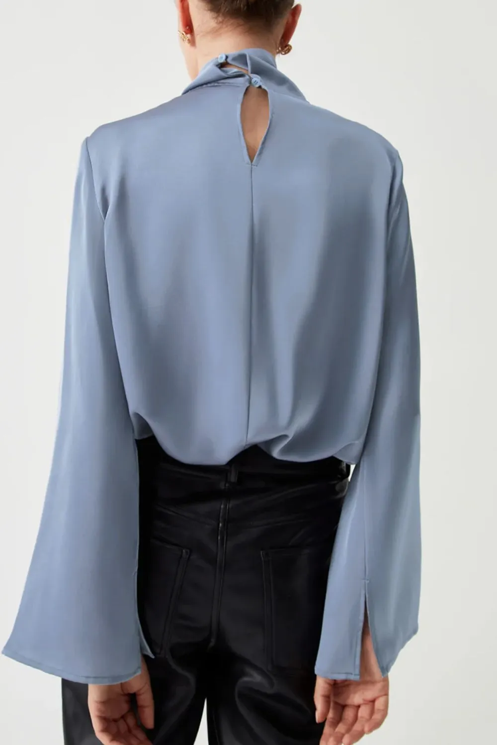 Cutout Turtleneck Long Sleeve Blouse sold by Charming Charlie product image thumbnail 3
