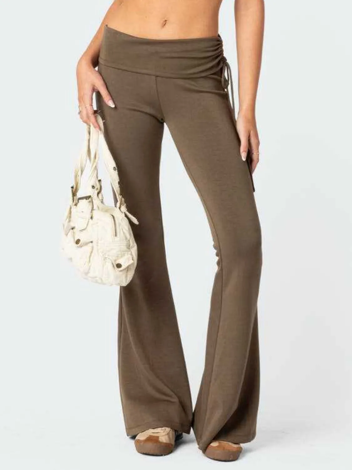 Drawstring Ruched Flare Pants sold by Charming Charlie product image thumbnail 5
