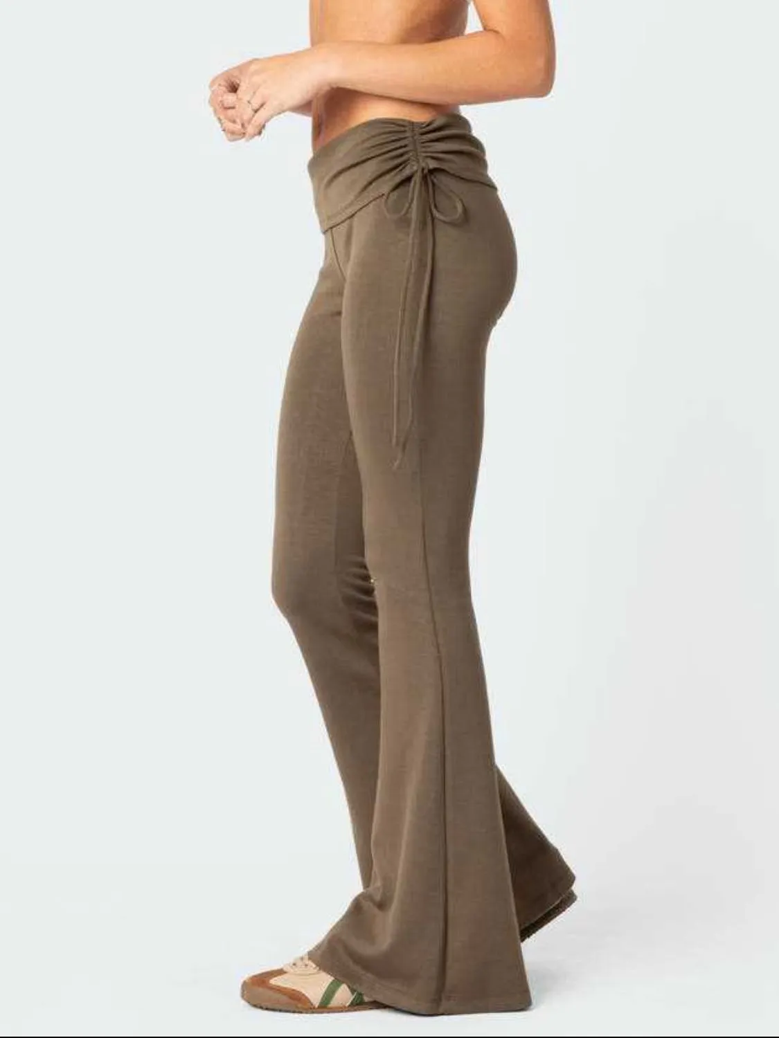 Drawstring Ruched Flare Pants sold by Charming Charlie product image thumbnail 2