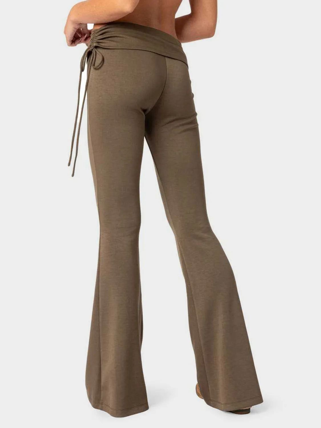 Drawstring Ruched Flare Pants sold by Charming Charlie product image thumbnail 3