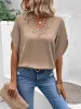 Lace Detail V-Neck Half Sleeve Blouse sold by Charming Charlie