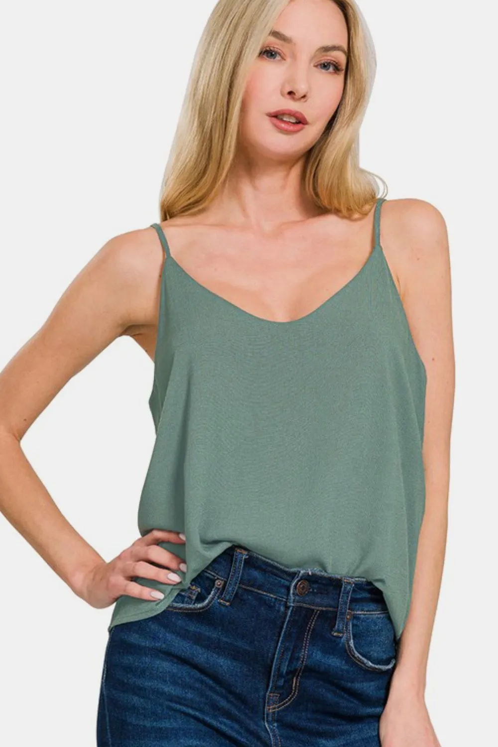 Zenana Two Layered Spaghetti Strap Cami sold by Charming Charlie