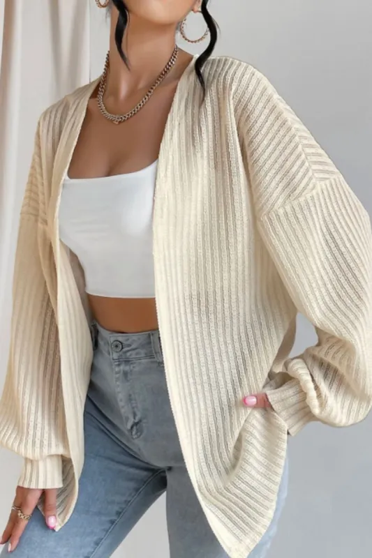 Open Front Long Sleeve Cardigan sold by Charming Charlie