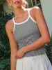 Striped Round Neck Short Cami sold by Charming Charlie