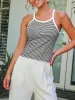 Striped Round Neck Short Cami sold by Charming Charlie