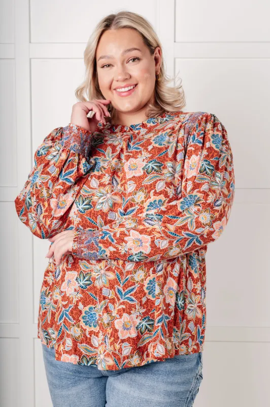 Floral Delight Blouse sold by Charming Charlie