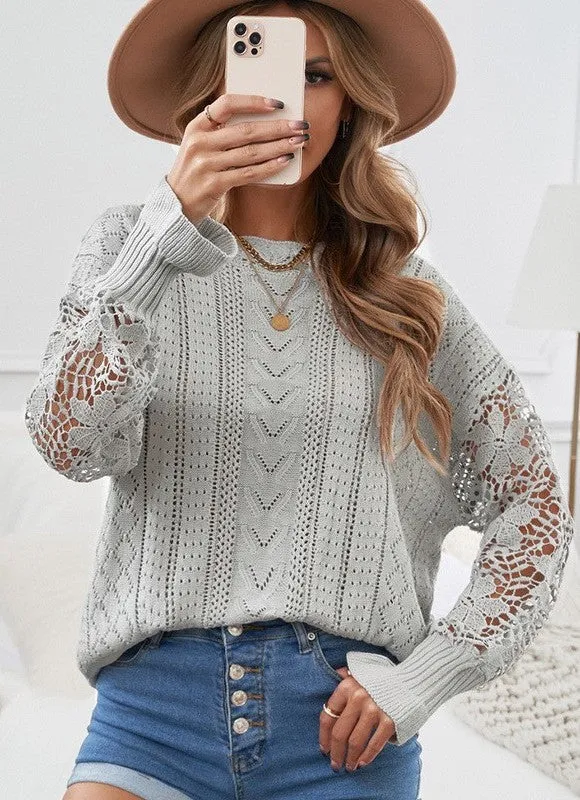 Lacey long sleeve top sold by Charming Charlie product image thumbnail 4