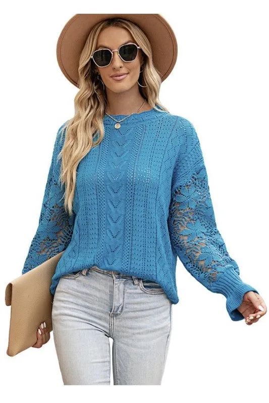 Lacey long sleeve top sold by Charming Charlie product image thumbnail 3