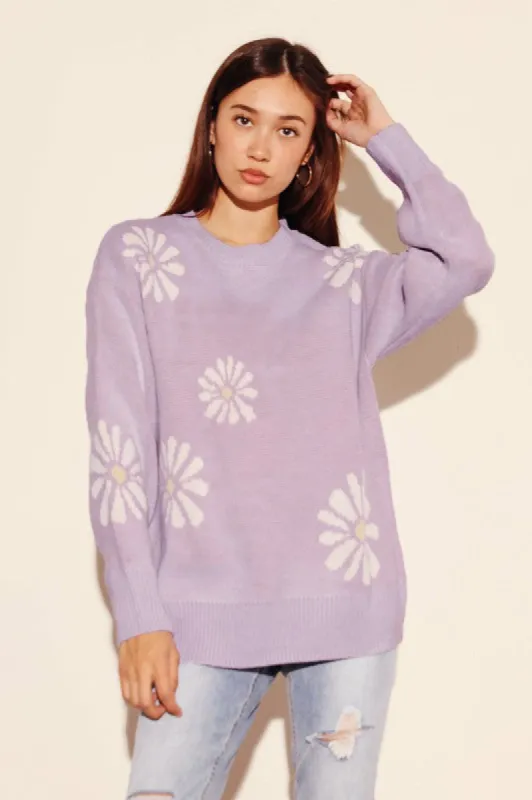Daisy flower sweater sold by Charming Charlie