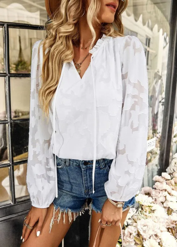 Long sleeve blouse sold by Charming Charlie