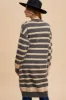 Annie Wear Checkered & Striped Open Front Long Sleeve Cardigan sold by Charming Charlie