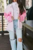 Two-tone Color Exposed Seam Corduroy Shacket sold by Charming Charlie