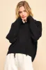 Davi & Dani Drop Shoulder Long Sleeve Hooded Sweater sold by Charming Charlie