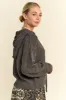 Davi & Dani Drop Shoulder Long Sleeve Hooded Sweater sold by Charming Charlie