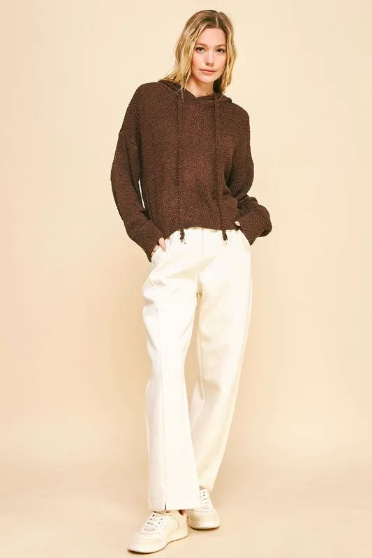 Davi & Dani Drop Shoulder Long Sleeve Hooded Sweater sold by Charming Charlie product image thumbnail 5