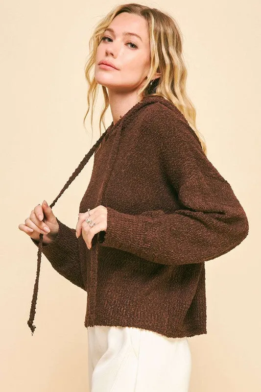 Davi & Dani Drop Shoulder Long Sleeve Hooded Sweater sold by Charming Charlie product image thumbnail 2