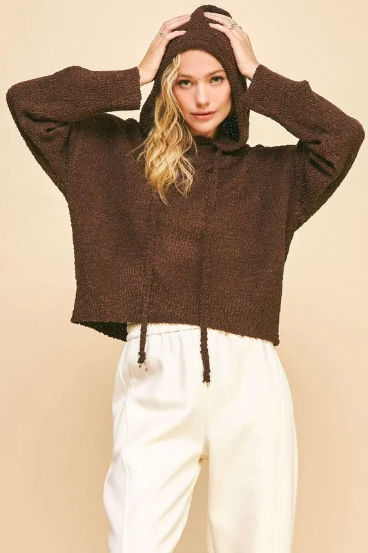 Davi & Dani Drop Shoulder Long Sleeve Hooded Sweater sold by Charming Charlie product image thumbnail 4