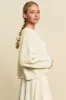 Davi & Dani Diamond Cable Pattern Drop Shoulder Sweater sold by Charming Charlie