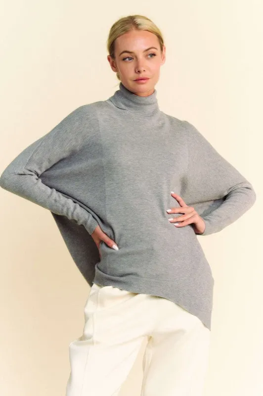Davi & Dani Turtleneck Long Sleeve Knit Top sold by Charming Charlie