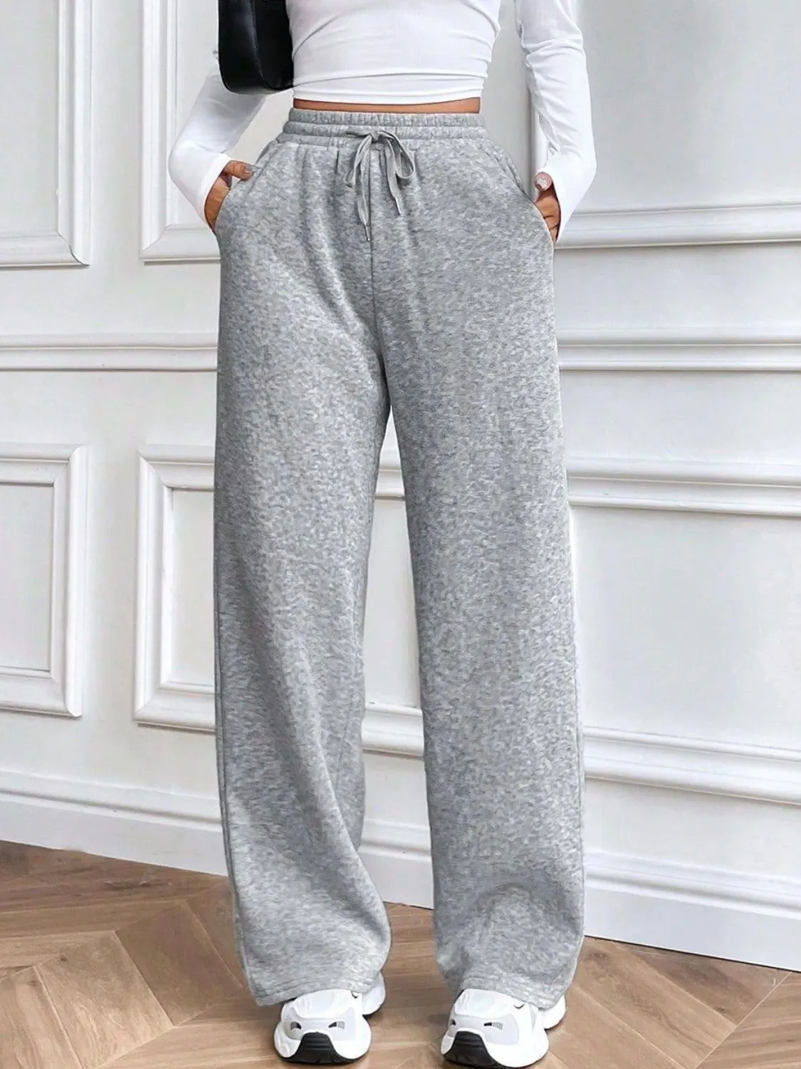 Drawstring Wide Leg Pants sold by Charming Charlie product image thumbnail 3