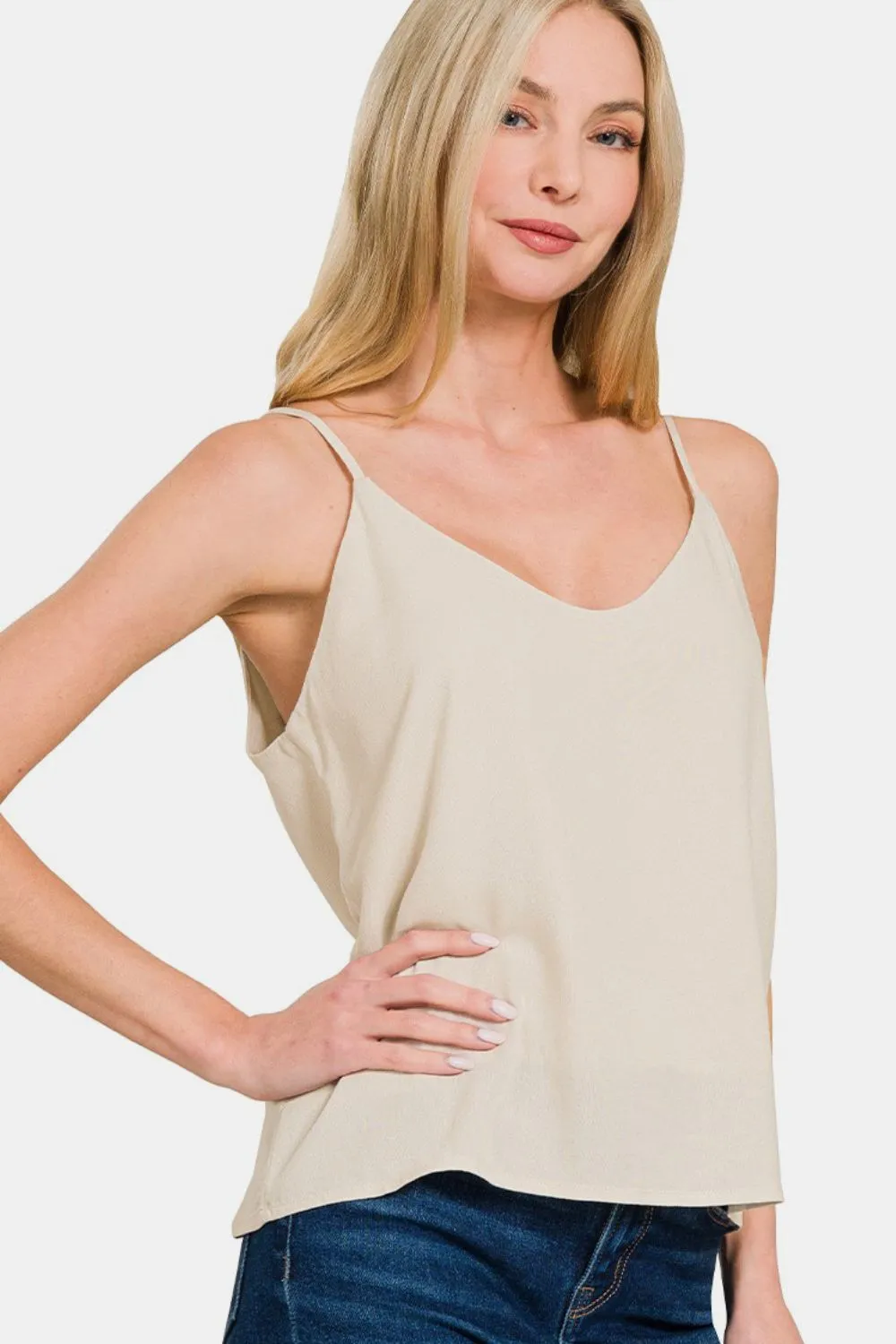 Zenana Two Layered Spaghetti Strap Cami sold by Charming Charlie