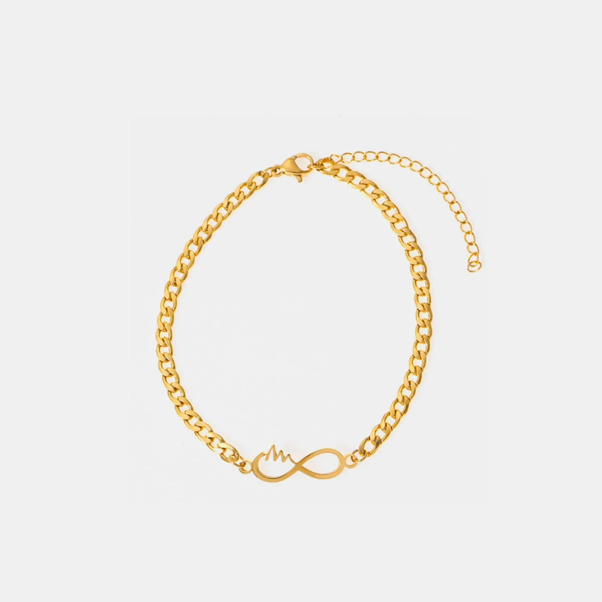 Titanium Steel Infinity Anklet Bracelet sold by Charming Charlie product image thumbnail 4