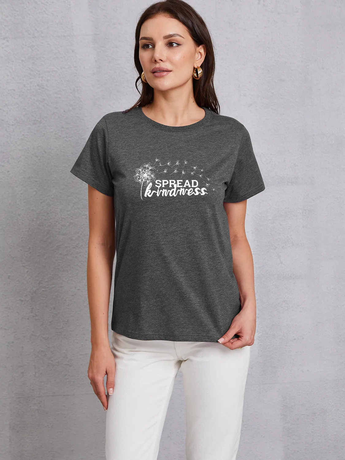 SPREAD KINDNESS Round Neck T-Shirt sold by Charming Charlie