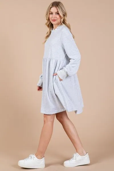 Ces Femme Long Sleeve Hooded Sweatshirt Dress sold by Charming Charlie product image thumbnail 4