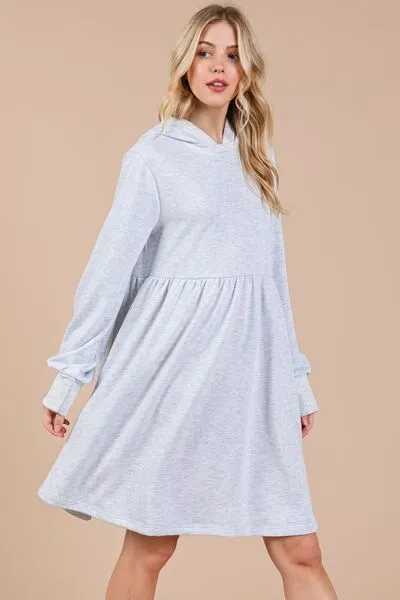 Ces Femme Long Sleeve Hooded Sweatshirt Dress sold by Charming Charlie product image thumbnail 2