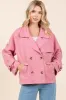 Mittoshop Double Breasted Long Sleeve Trench Coat Jacket sold by Charming Charlie