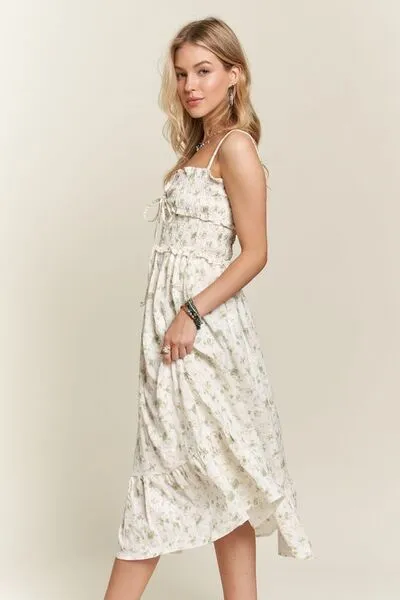 ADORA Smocked Floral Sweetheart Neck Cami Dress sold by Charming Charlie product image thumbnail 4