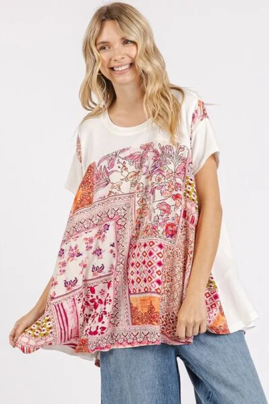 Mittoshop Printed Round Neck Short Sleeve T-Shirt sold by Charming Charlie