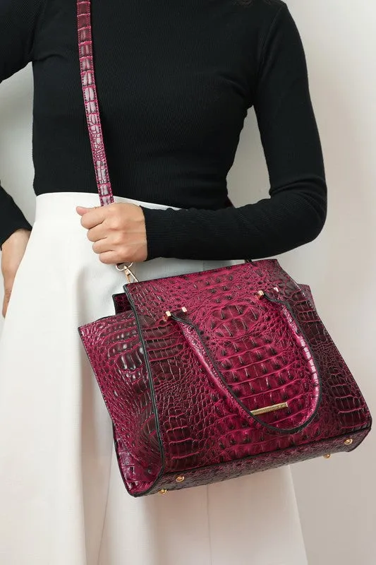 MKF Collection Viridiana Croc-Embossed Tote Bag sold by Charming Charlie product image thumbnail 2