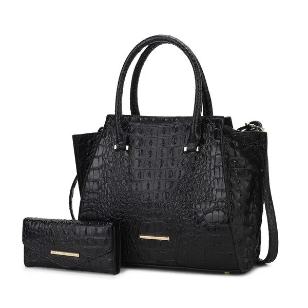 MKF Collection Viridiana Croc-Embossed Tote Bag sold by Charming Charlie product image thumbnail 3